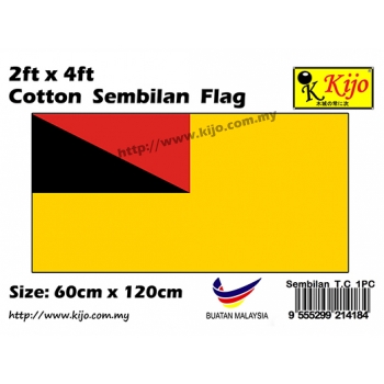 60cm X 120cm Cotton Sembilan Flag